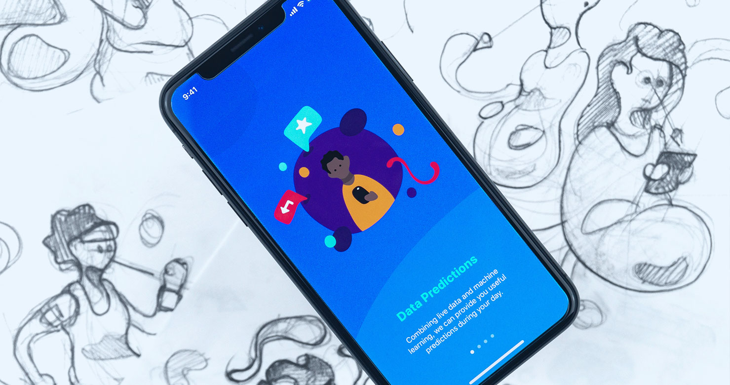 Phone with Sketched Background Phone with Sketched Background